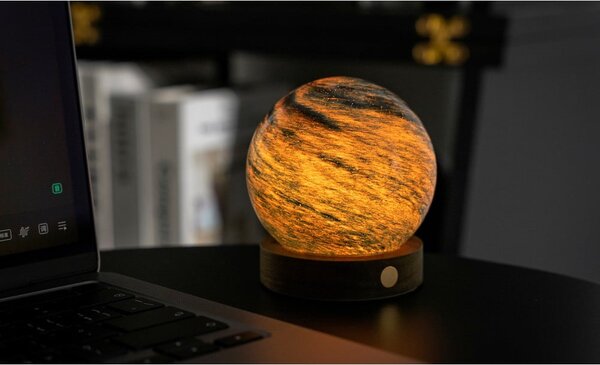 Тъмнокафява/в тъмно естествен цвят светлинна декорация с USB ø 8 cm Stellar Ocean – Gingko