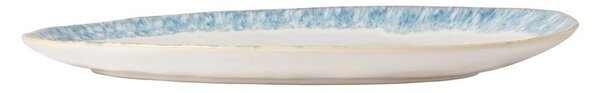 Бяло-синя керамична табла за сервиране Brisa, дължина 41 cm - Costa Nova