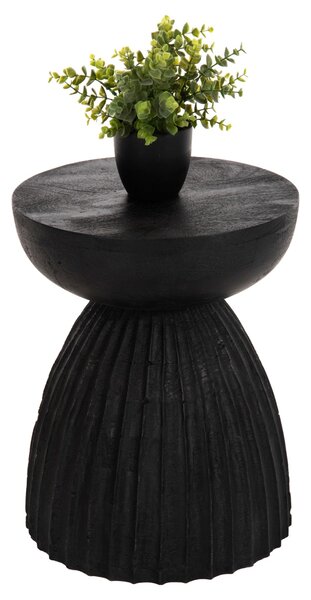 Табуретка SCALLOP черен цвят Φ35x45