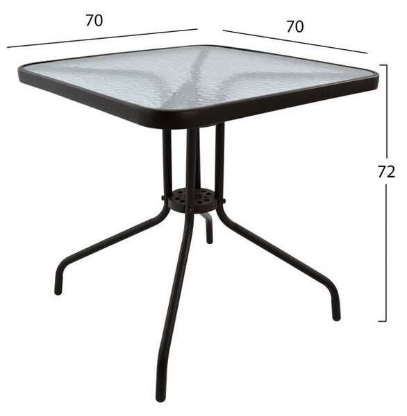 Градински комплект 3части с маса 70X70 КГ5185.02