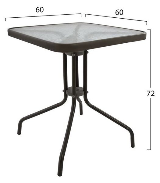 Градински комплект 3части с маса 60x60 КГ5183.02