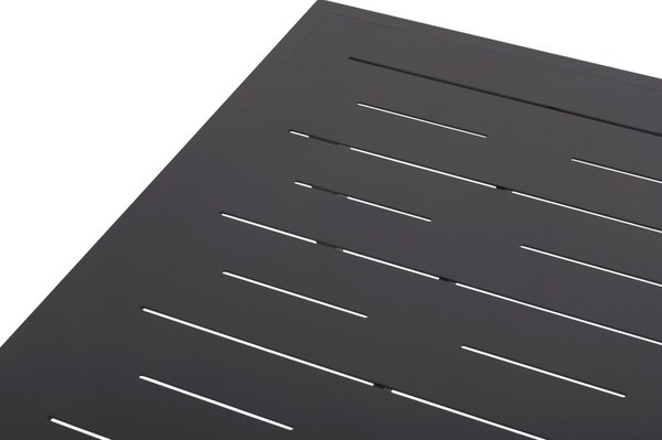 Комплект градински LARRY тъмно сив цвят/алуминий диван с 2 кресла и маса125x65x40,5