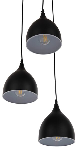Таванна лампа 4137 черен цвят Φ33x33-115см