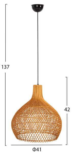 Таванна лампа 7881 естествен цвят Ф41x137см