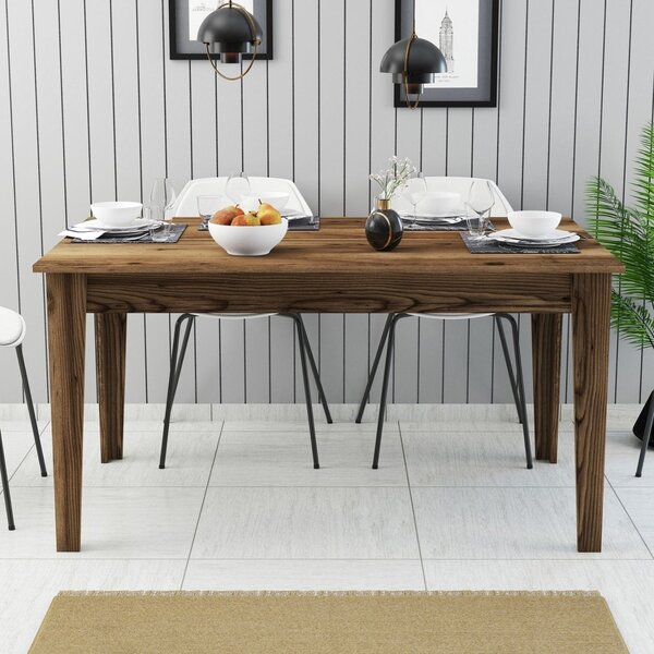 Трапезна маса STANDARD орех с място за съхранение 145x88x75см