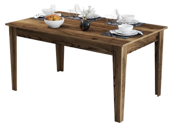 Трапезна маса STANDARD орех с място за съхранение 145x88x75см