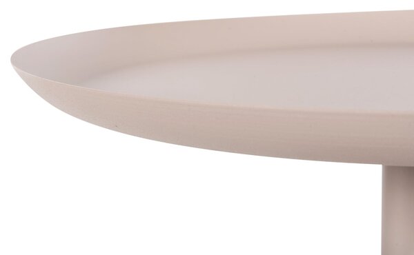 Кръгла помощна маса DELBEL цвят екрю Ф45.5x58.5см