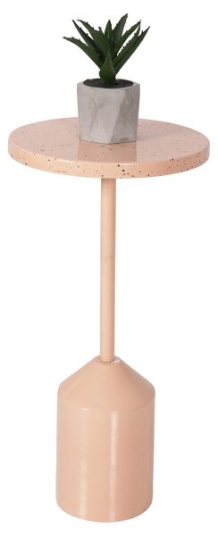 Помощната маса BOMBAY цвят сьомга Φ25.5x51см