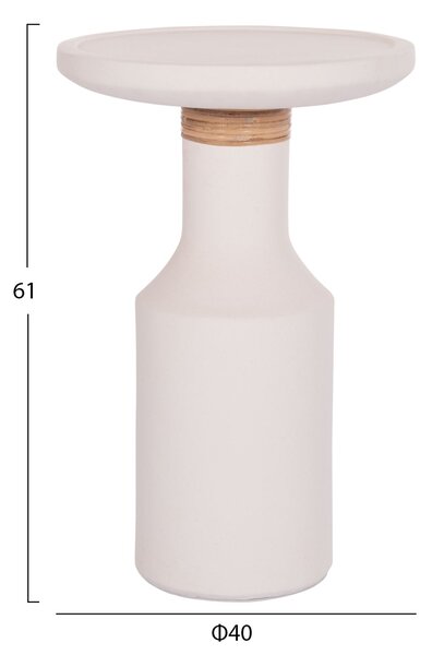 Помощна маса TRED бял цвят Φ40x61см