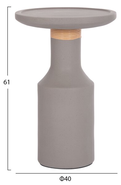 Помощна маса TRED сив цвят Φ40x61см