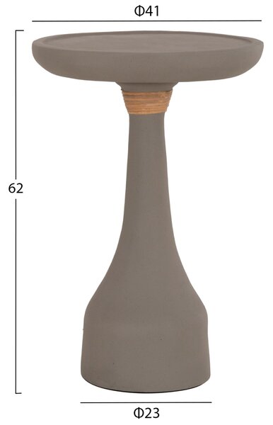 Помощна маса за лампа TORG фибро цимент сив φ41x62см