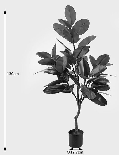 Декоративно растение в саксия ficus зелено d70x130см