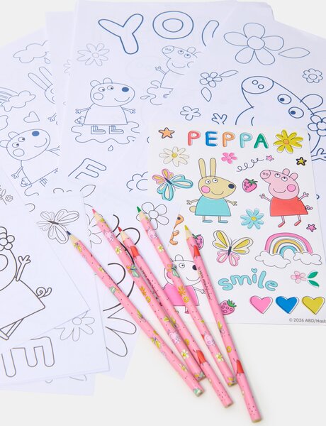 Sinsay - Комплект за оцветяване с стикери Peppa Pig - многоцветен