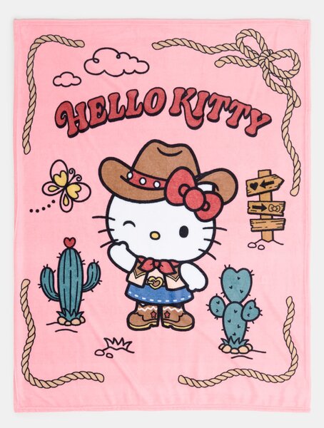 Sinsay - Одеяло Hello Kitty - розов