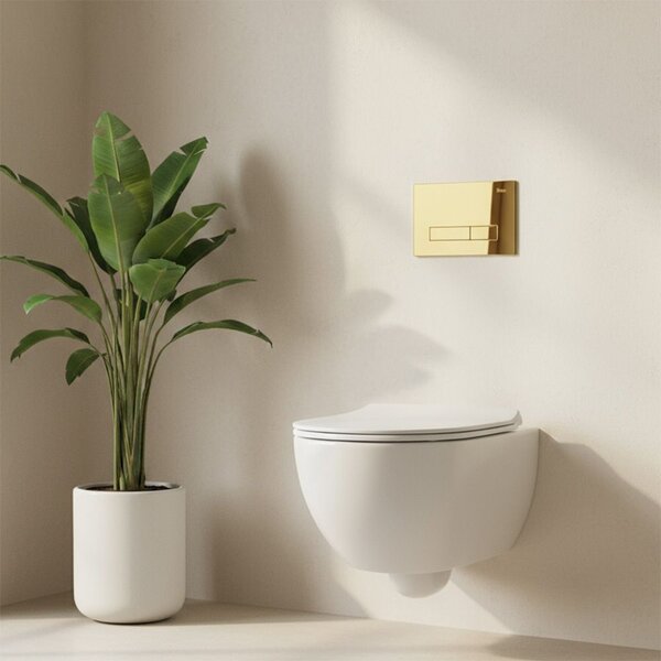 Бутон за тоалетна Rea HD K011A-Q и Slim 024N Gold