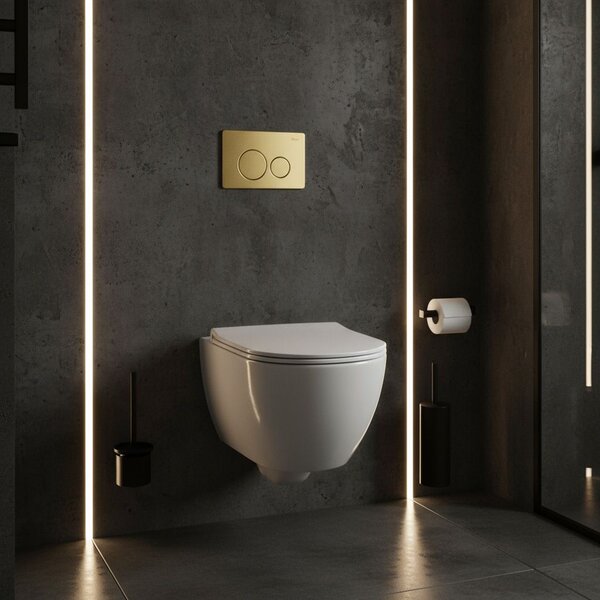 Бутон за тоалетна Rea I K011A-Q Gold Brush