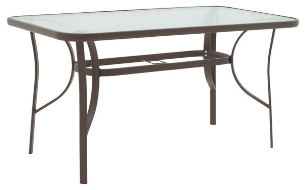 Градински комплект ENSURE-SUSSIE 5бр метална в кафяв нюанс 140x80x70см