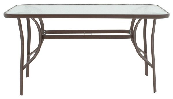 Градински комплект ENSURE-SUSSIE 5бр метална в кафяв нюанс 140x80x70см