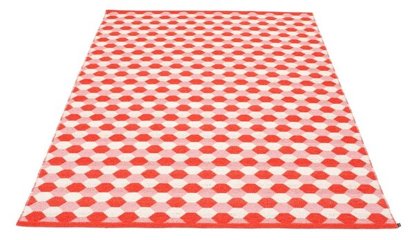 Червен килим за открито и закрито 180x275 cm Dana Coral – Pappelina