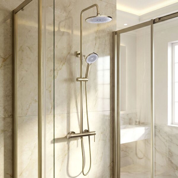 Комплект за душ Rea Foss Clif Brush Gold