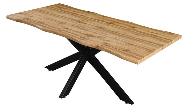 Маса GILMAN mdf в сонома-черен цвят 150x90x75cm
