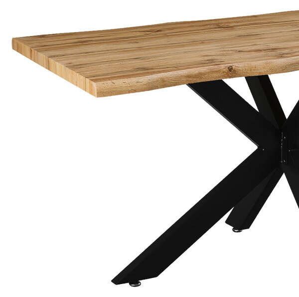 Маса GILMAN mdf в сонома-черен цвят 150x90x75cm