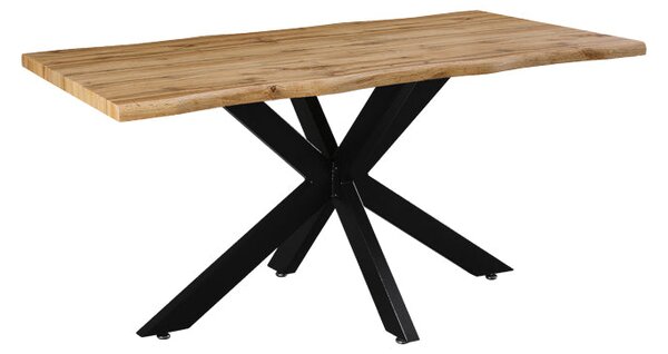 Маса GILMAN mdf в сонома-черен цвят 150x90x75cm