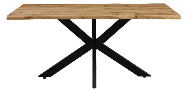 Маса GILMAN mdf в сонома-черен цвят 150x90x75cm
