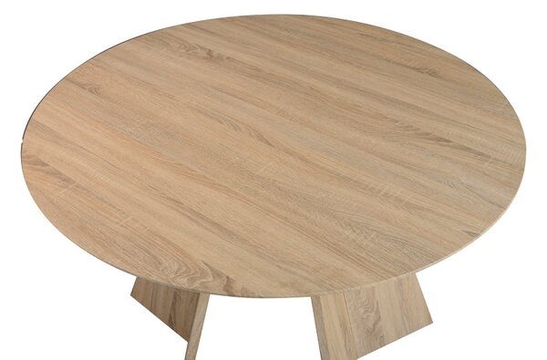 Трапезна маса BIBBLE mdf в естествен нюанс d120x76см