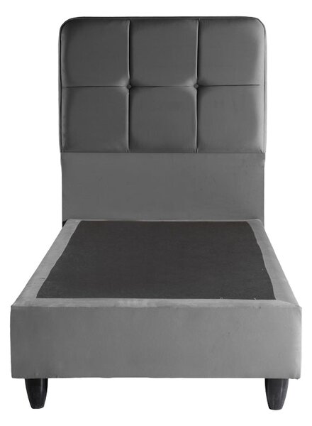Единично легло PUNTO антрацит кадифе 90x200см