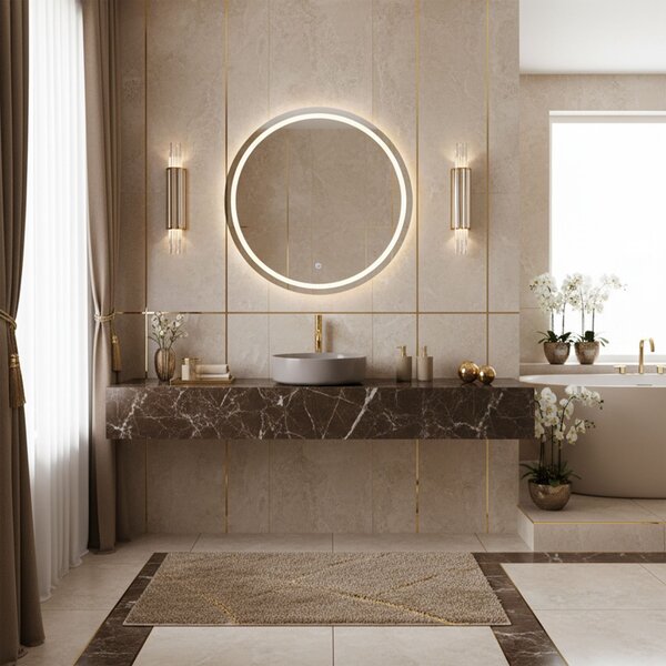 Умивалник за плот Rea Sami Beige Shiny