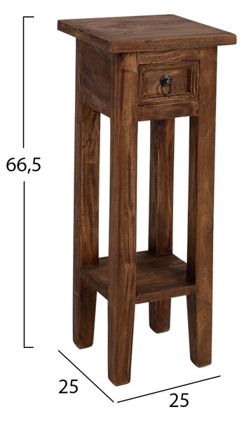 Странична маса 9484 естествен цвят 25x25x66.5см