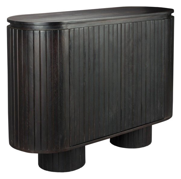 Тъмнокафяво шкафче от масивно манго 110x80x40 cm Kenji – Dutchbone