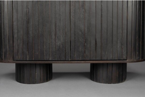 Тъмнокафяво шкафче от масивно манго 110x80x40 cm Kenji – Dutchbone