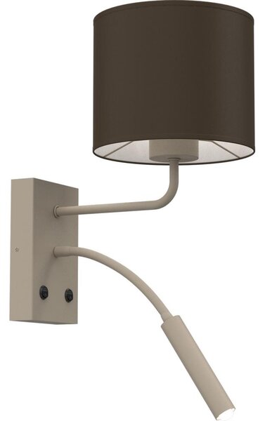 Аплик ARDEN 1xE27/15W/230V + 1xG9/8W бежов/кафяв