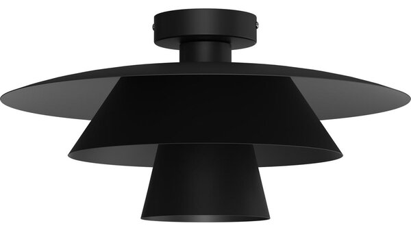 Плафон PLATO 1xE27/15W/230V, Ø 32 см, черен