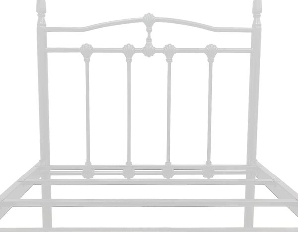 Еднолично метално легло WOTSO – Бяло, 90x190 см