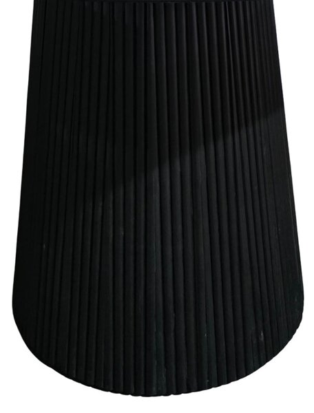 Маса TULLY масивна акация, черна, d80x40 см