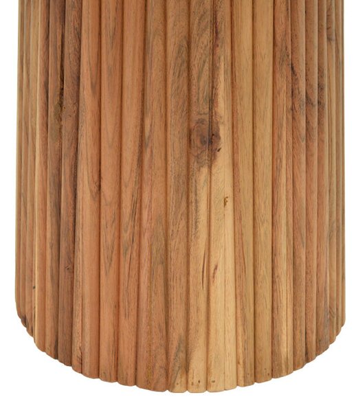 Маса TULLY масивно акациево дърво в нюанс орех d120x75см