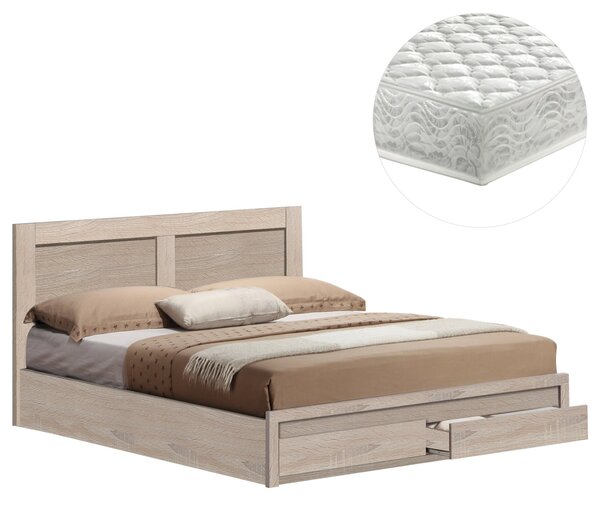 Двойно легло CAPRI сонома цвят 150x200cм