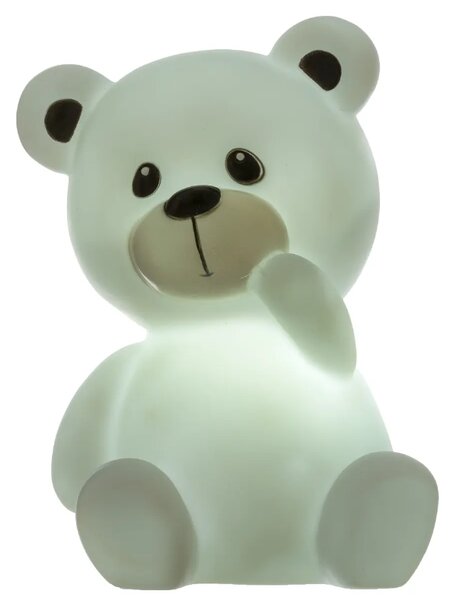 Детска нощна лампа atmosphera Teddy Bear, Включени батерии, 14 см