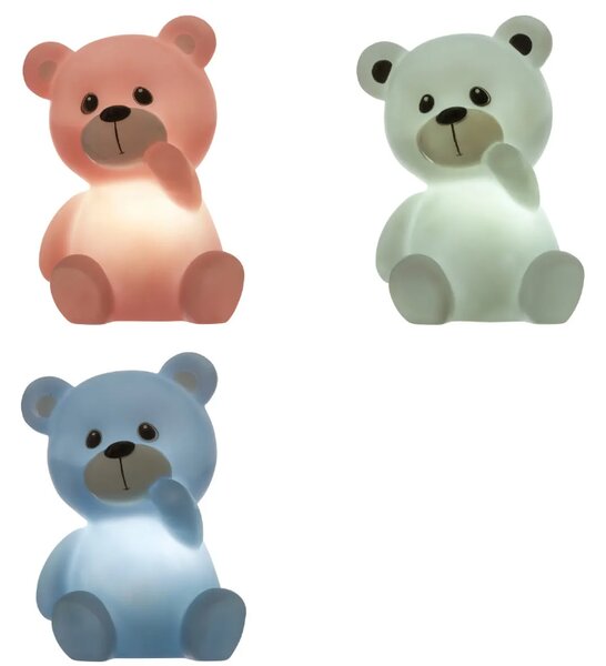Детска нощна лампа atmosphera Teddy Bear, Включени батерии, 14 см