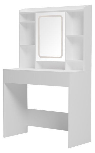 Efilia LED тоалетна маса бяла 90x40x145 cm