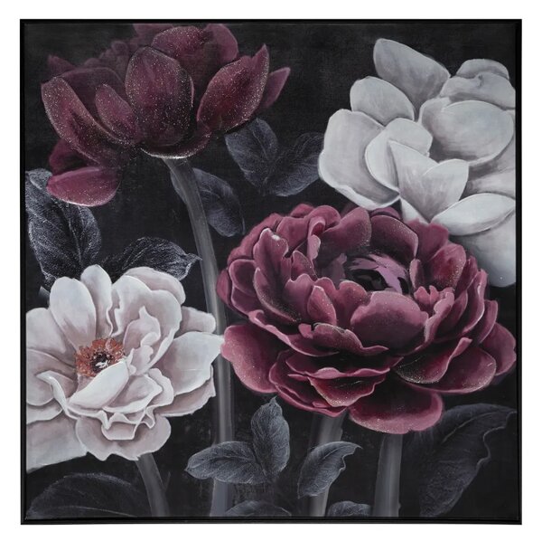 Картина atmosphera Black Flower, 58x58 cm