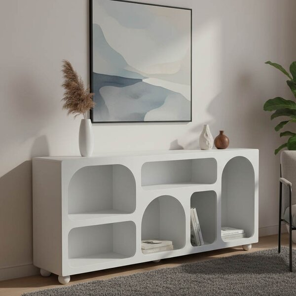 Конзола с рафтове Emersi White 164x34x76 cm