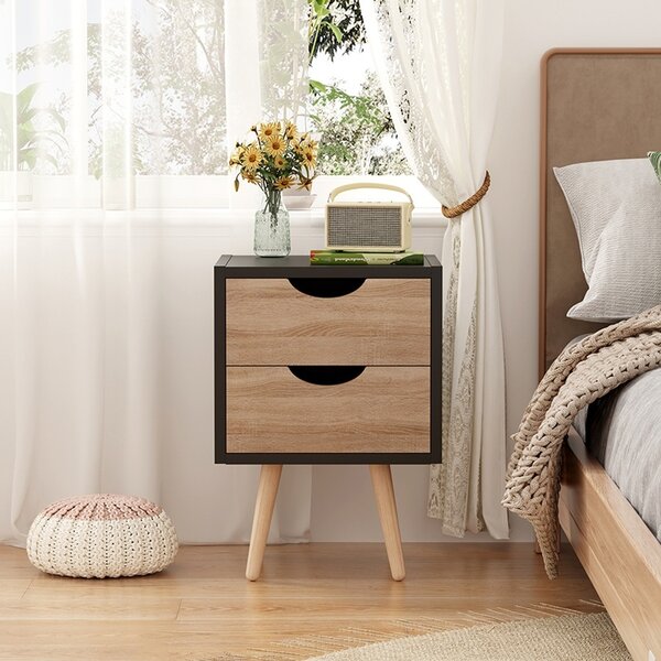 Нощно шкафче Selma Beige 29,7x29,7x45 cm