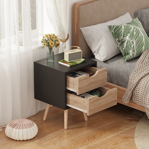 Нощно шкафче Selma Beige 29,7x29,7x45 cm