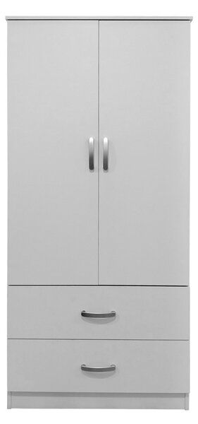 Шкаф за дрехи с 2 врати и чекмеджета Lego White 80x42x180 cm