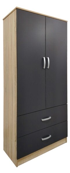 Шкаф с 4 врати, Athos V3, антрацит-сонома, 160x42x180 см