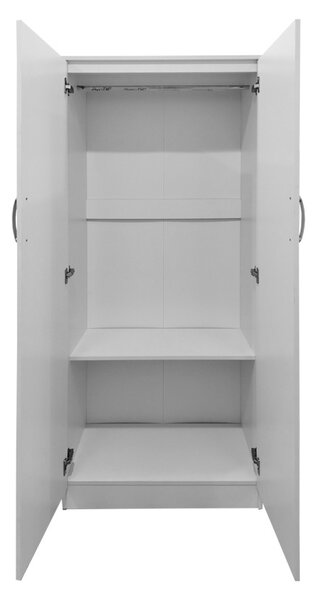 Шкаф с 4 врати, Athos I V6, бял, 160x42x240 см